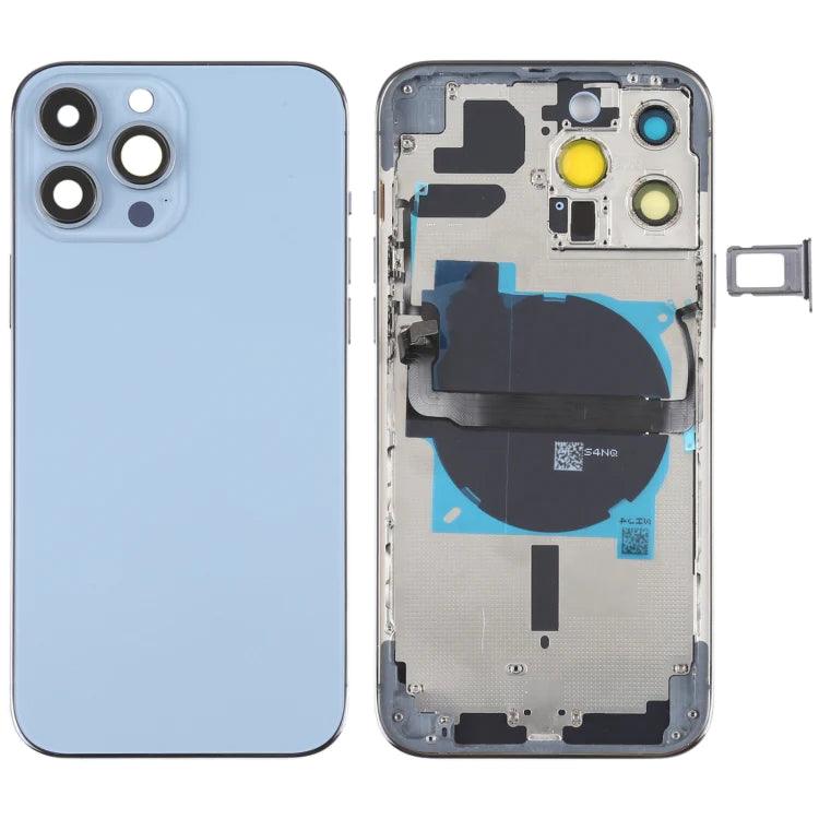Replacementi Phone 13 Pro Max Battery Back Housing With Small Parts - Sierra Blue - Best Cell Phone Parts Distributor in Canada, Parts Source Replacementi Phone 13 Pro Max Battery Back Housing With Small Parts - Sierra Blue - Best Cell Phone Parts Distributor in Canada, Parts Source
